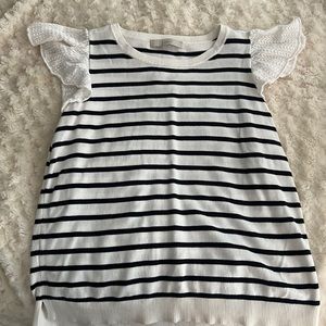 LOFT • Flutter sleeve knit top